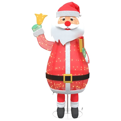 vidaXL Święty Mikołaj na Boże Narodzenie Ciepła biel 100 x 180 cm