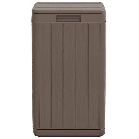vidaXL Zewnętrzny kosz na śmieci, brązowy, 38x38x65 cm, PP