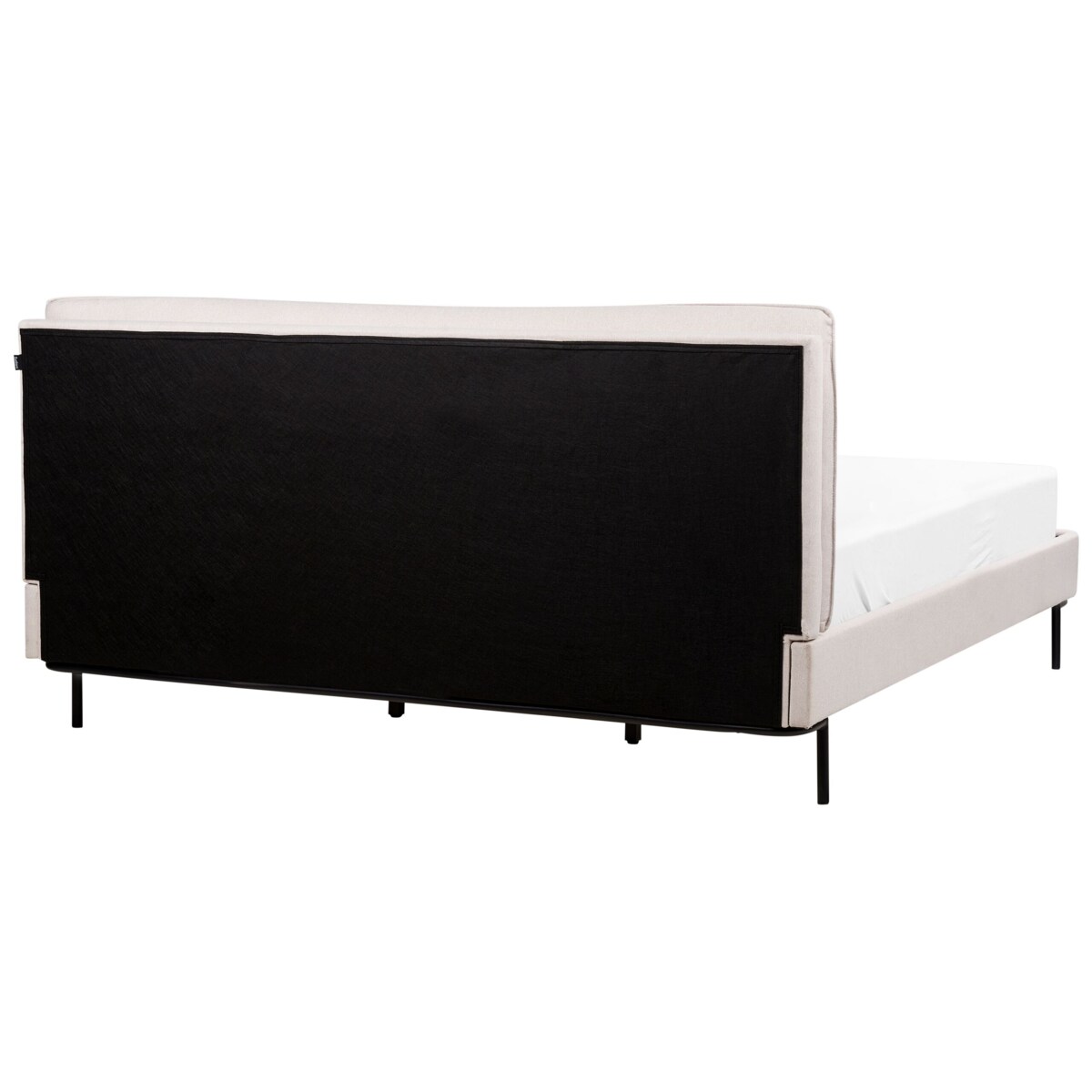 Łóżko tapicerowane 180 x 200 cm beżowe CORIO