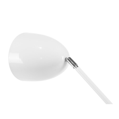 Lampa podłogowa regulowana metalowa biała CHANZA