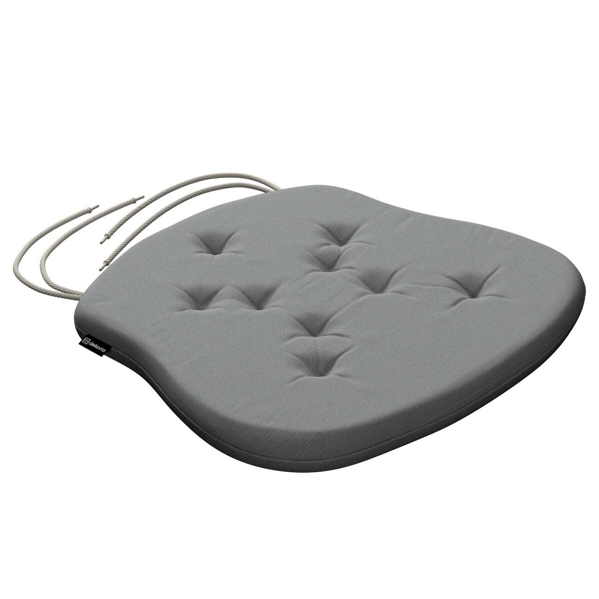 Poduszka na krzesło Filip, szary, 41 x 38 x 3,5 cm, Loneta