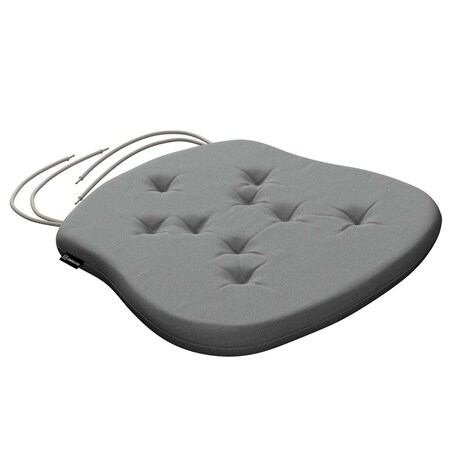 Poduszka na krzesło Filip, szary, 41 x 38 x 3,5 cm, Loneta