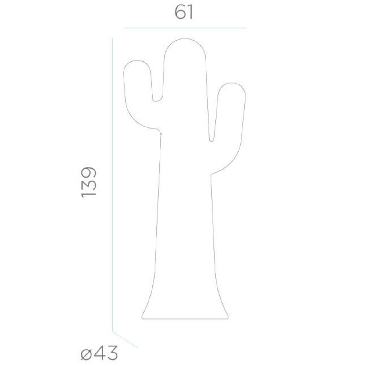 Tarasowa lampa stojąca Pancho LUMPV140OFNW King Home 18W 6000K kaktus limonkowa