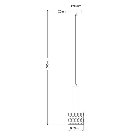 Lampa wisząca Light Prestige Amo czarny 1 x E27 1 szt.
