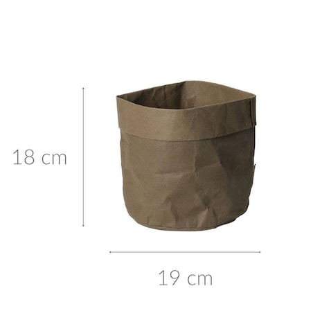 Osłonka na doniczkę gnieciony papier, 19 x 18 cm