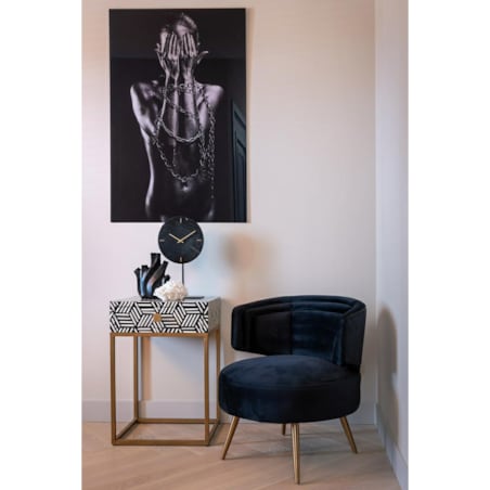 RICHMOND zegar stołowy BRETT czarny