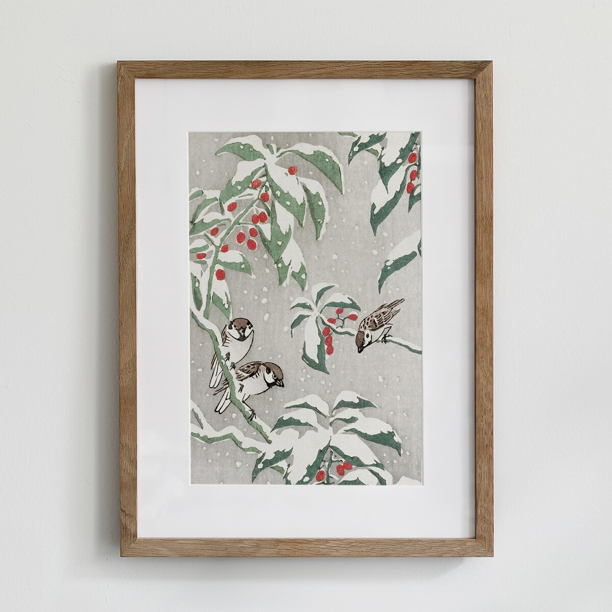 Plakat Wróble Zimą 21x30cm