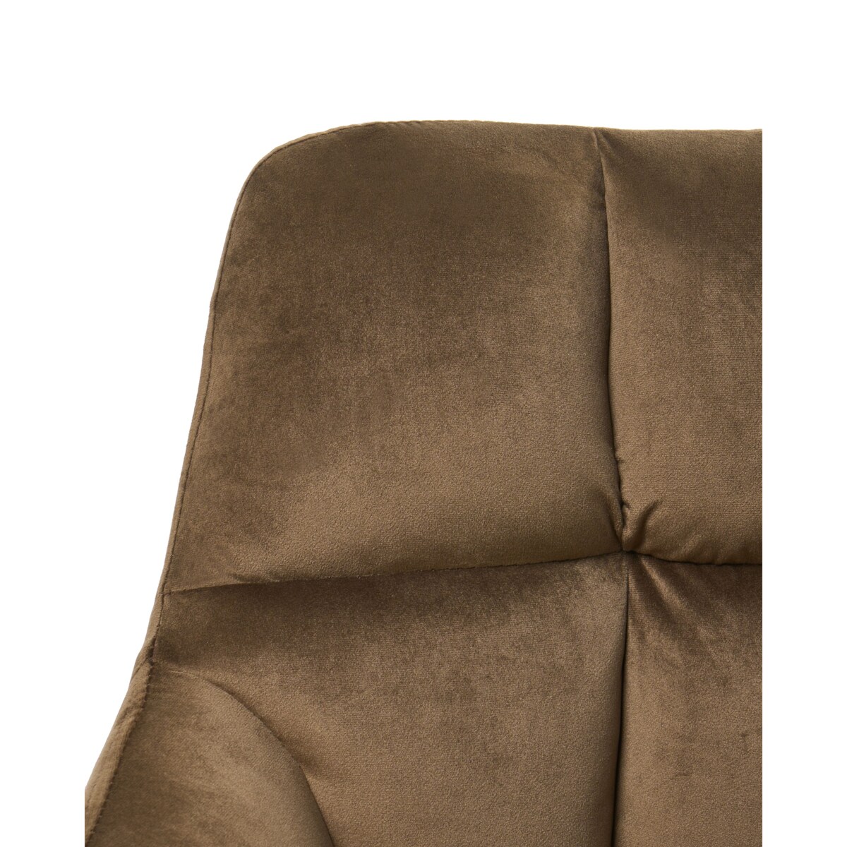 Krzesło obrotowe PALMDALE Welur Brązowy