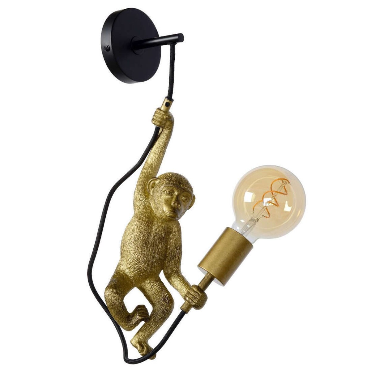 Dekoracyjny kinkiet CHIMP 10202/01/30 Lucide małpka złota