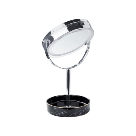 Lusterko kosmetyczne LED ø 26 cm srebrne z czarnym SAVOIE