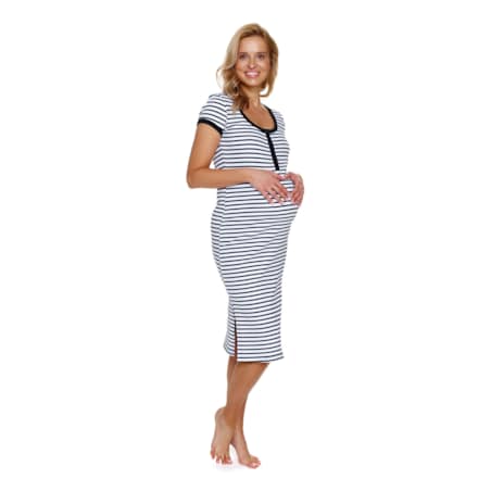 Doctor Nap Czarna koszula nocna damska - S