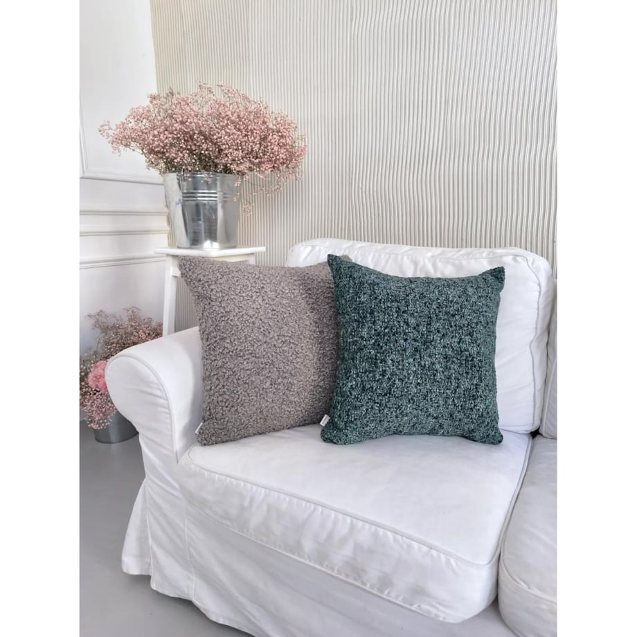 Morska poduszka dekoracyjna 45x45 Fiord - morska zieleń