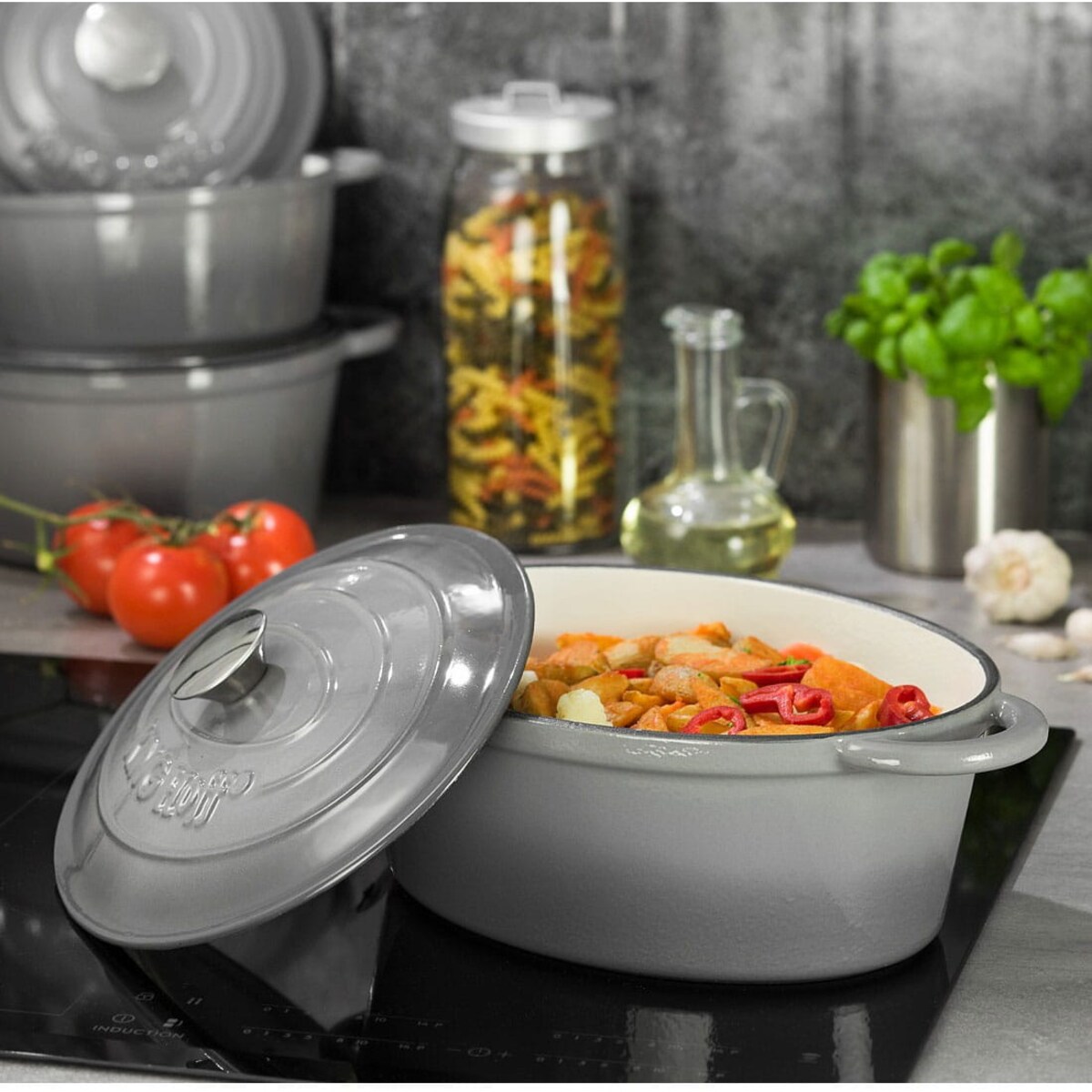 Emaliowana Brytfanna Żeliwna 33 Cm Kinghoff