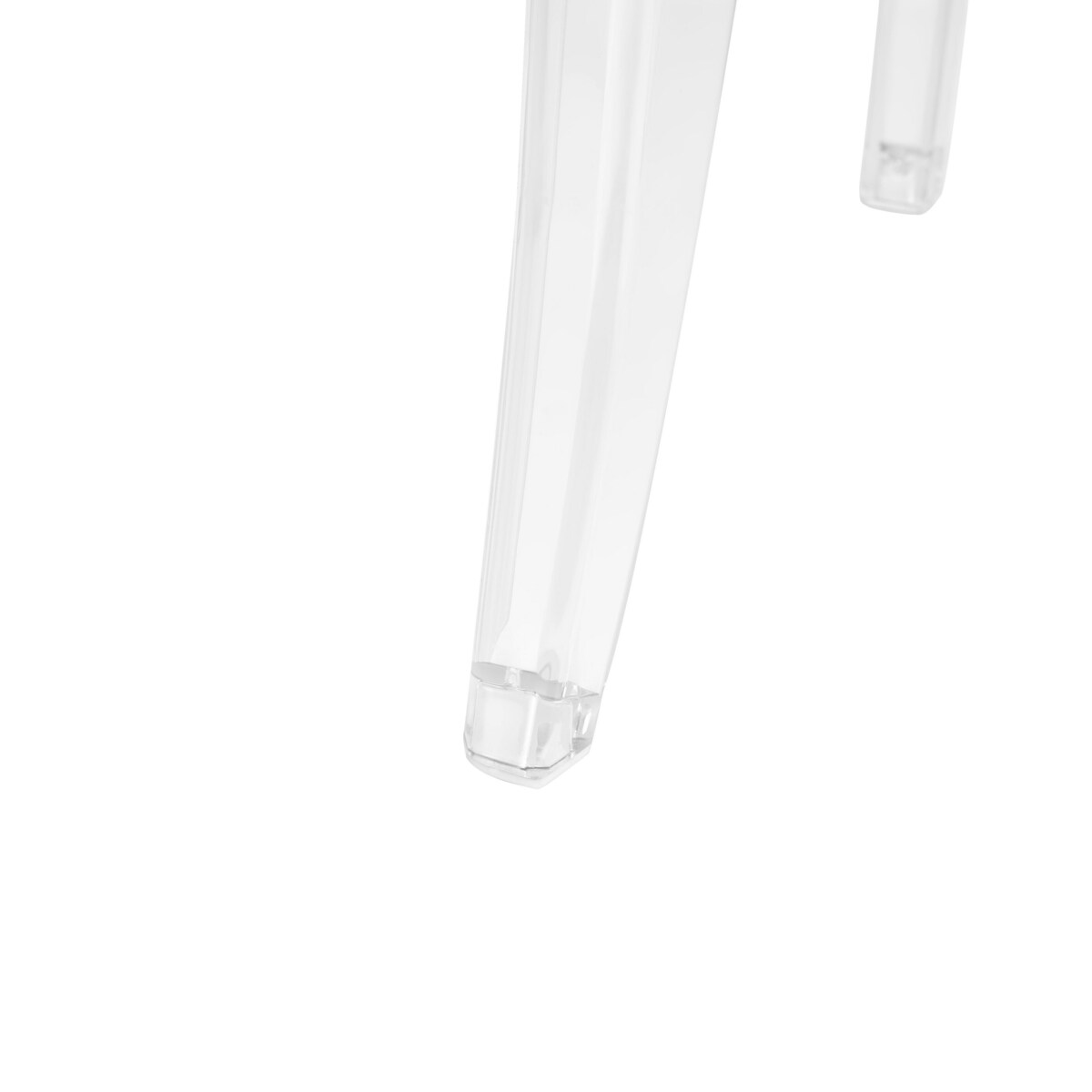 Zestaw 4 krzeseł do jadalni MERTON Przezroczysty