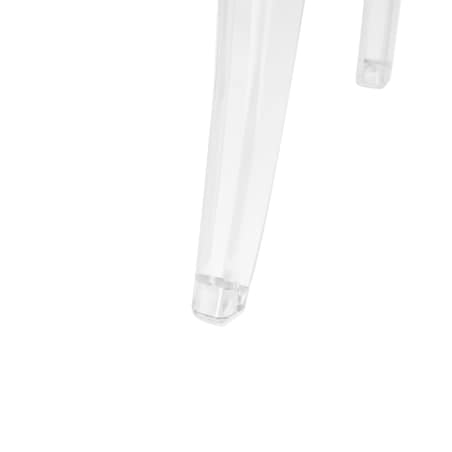 Zestaw 4 krzeseł do jadalni MERTON Przezroczysty