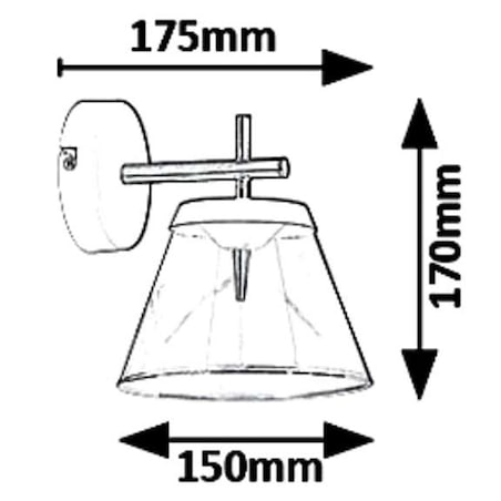 Kinkiet LAMPA ścienna AVIANA 5029 Rabalux skandynawska OPRAWA szklana LED 6W 4000K loftowa biała przezroczysta