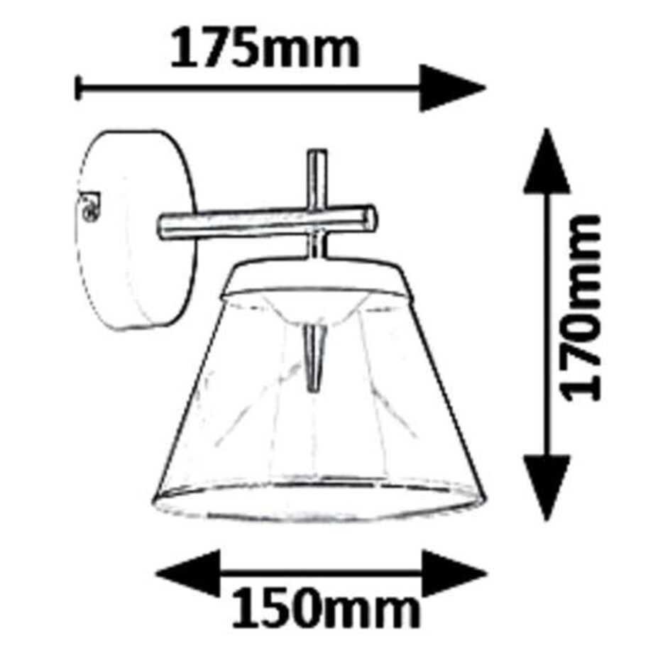 Kinkiet LAMPA ścienna AVIANA 5029 Rabalux skandynawska OPRAWA szklana LED 6W 4000K loftowa biała przezroczysta