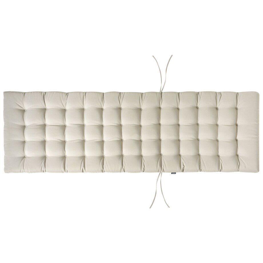 Leżak ogrodowy z poduszką CESANA PREMIUM Drewno akacjowe Beżowoszary