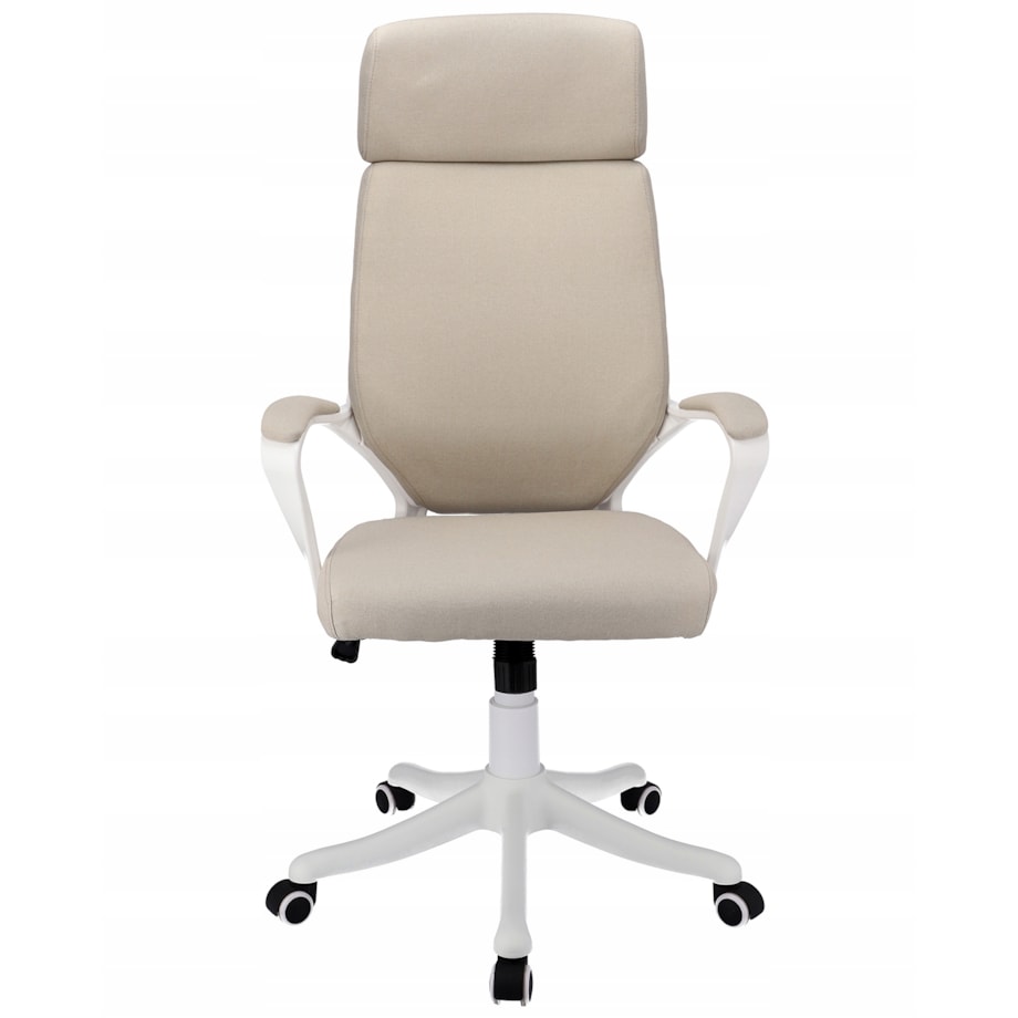 Fotel biurowy materiałowy ICON beżowy