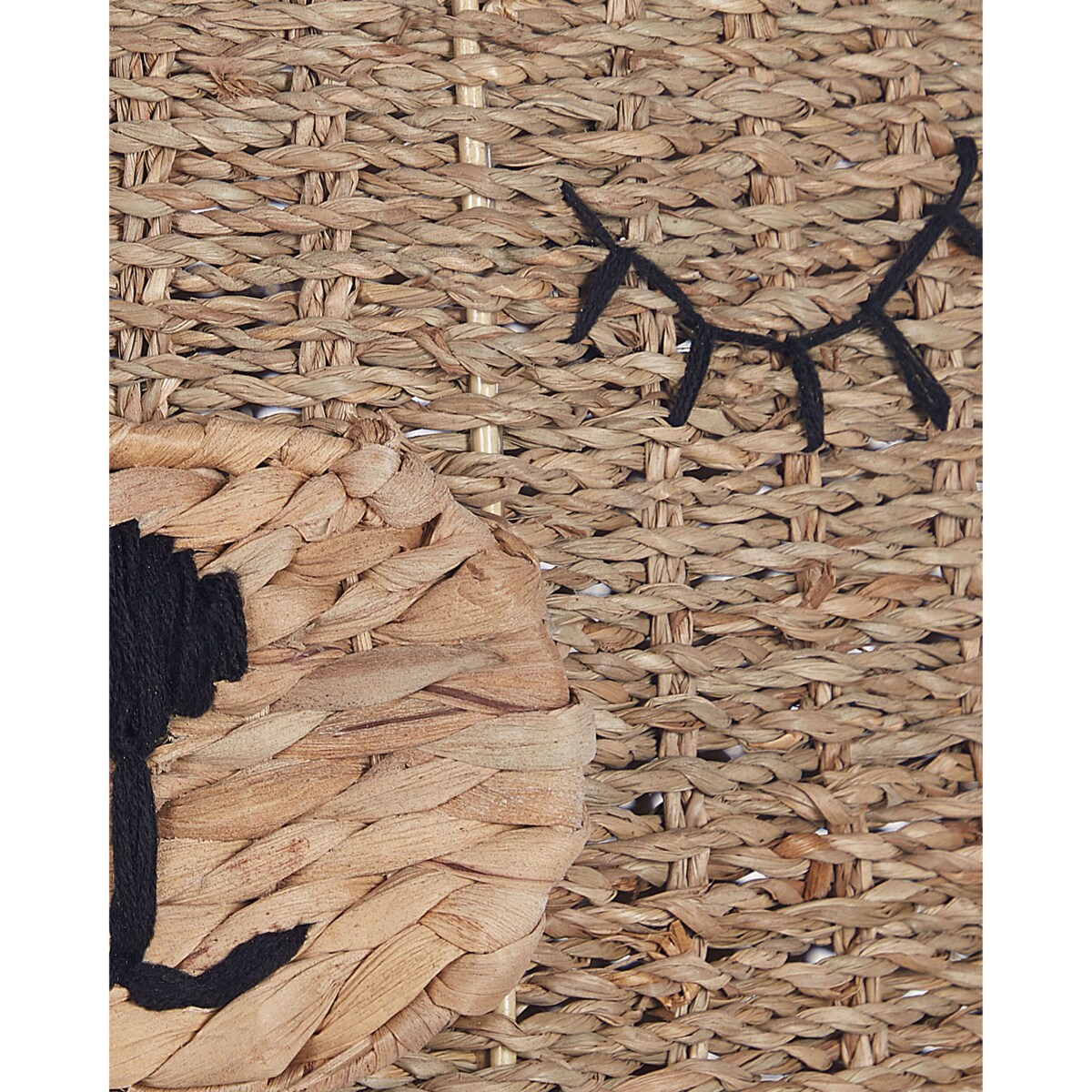 Kosz pleciony miś z trawy morskiej naturalny FULAN