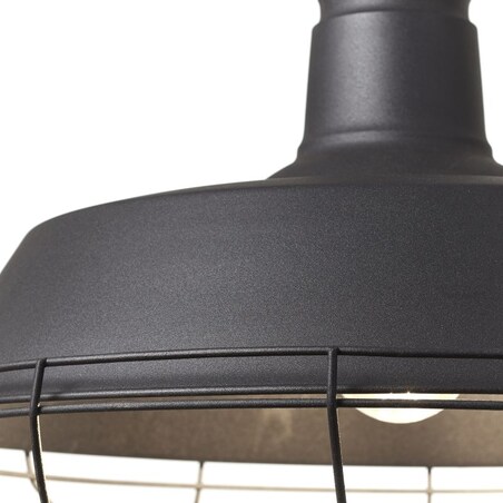 Zwis industrialny Rope 93614/06 Brilliant ze sznurem metal czarny