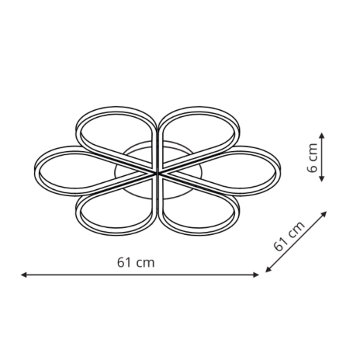 Plafon Light Prestige Velva biały LED CCT 3000K/4000K/6000K (regulowana) 1 szt.