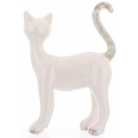 Dekoracja - ceramiczna figurka kota 16,5x12x5 cm KATTUNGE-2