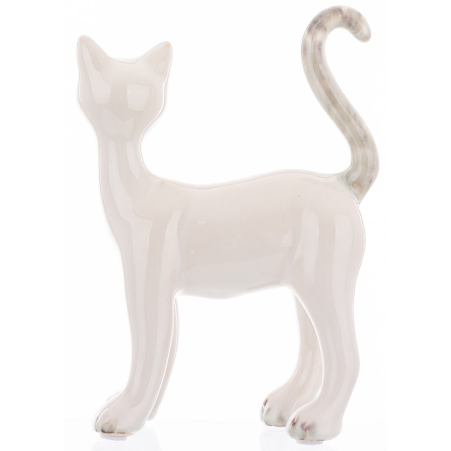 Dekoracja - ceramiczna figurka kota 16,5x12x5 cm KATTUNGE-2
