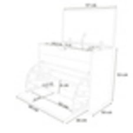 Szafka na buty z siedziskiem i wysuwanymi półkami VAULT, 57 x 30 x 53 cm