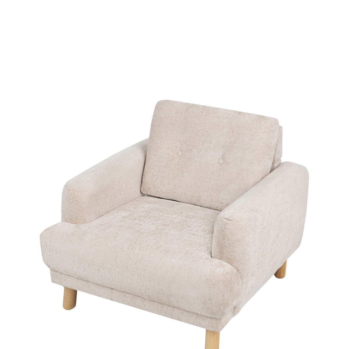 Fotel Boucle Beżowy TUVE