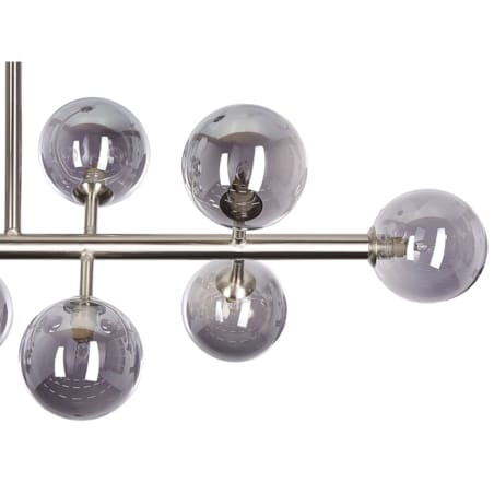 Lampa wisząca 10-punktowa metalowa srebrna RAMIS