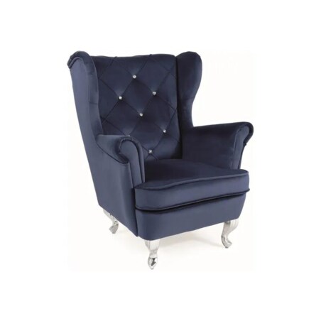 Fotel uszak dla dzieci LILI VELVET granatowy