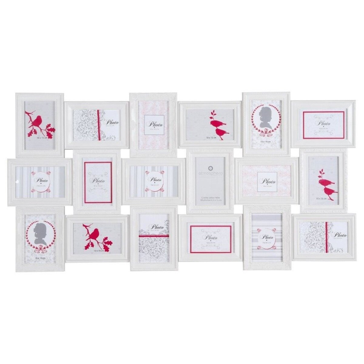 Ramka na 18 zdjęć ROMANCE, zdjęcia - multirama 53x103x2 cm
