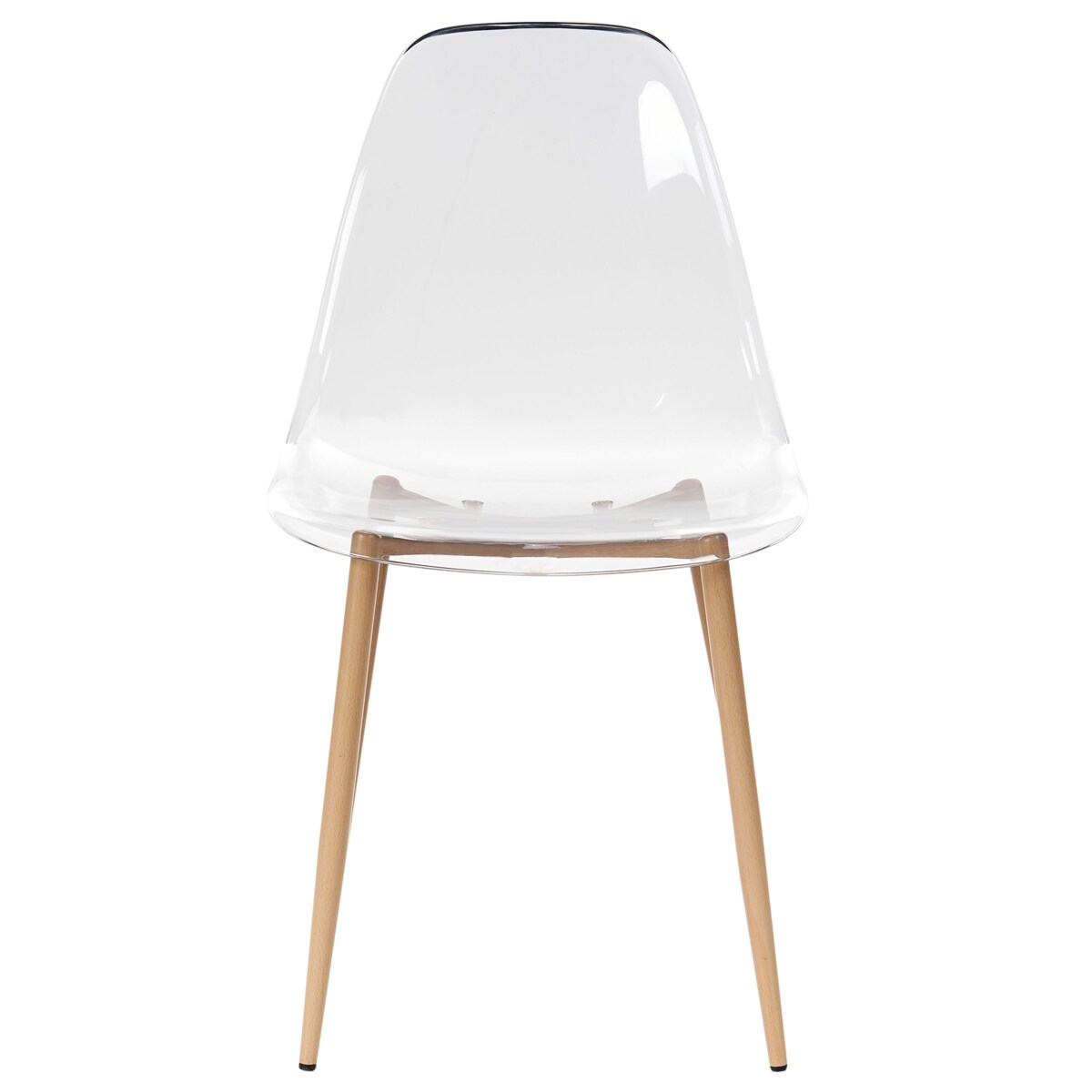 Zestaw 4 krzeseł TAKILMA Przezroczysty