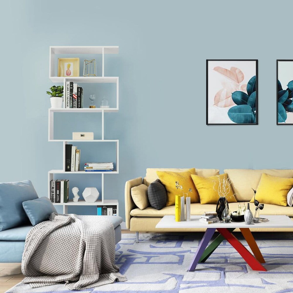 Regał Półka Na Książki 70X24X190,5 Cm Biały