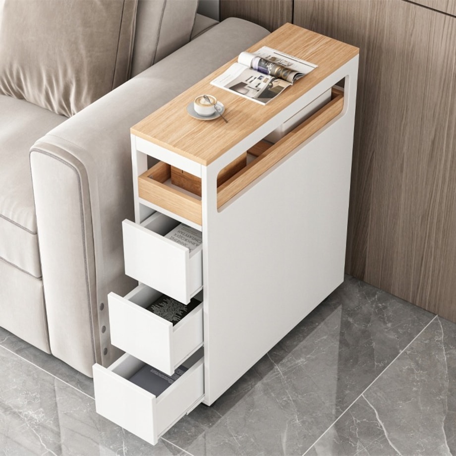 Szafka na kółkach na papier komoda łazienkowa regał szuflady loft salonu