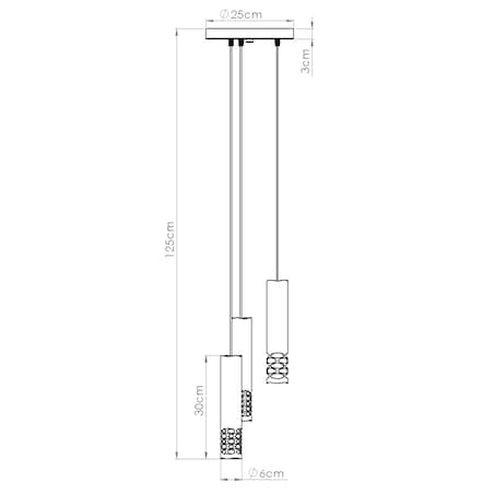 Lampa wisząca LIRO 3P biały