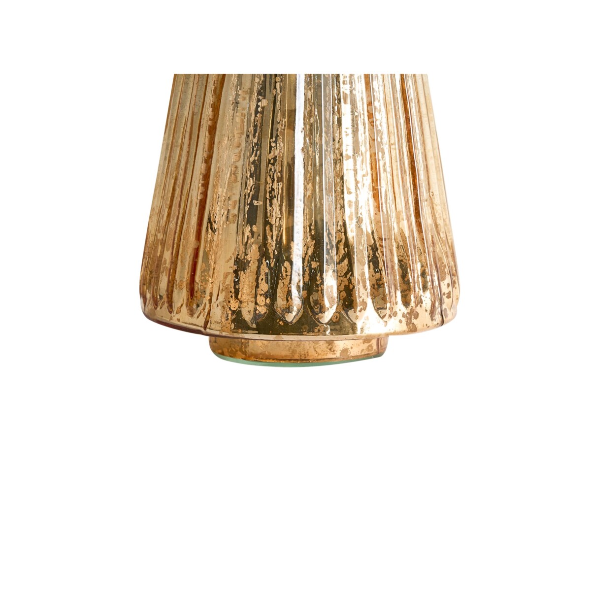 Zestaw 3 figurek dekoracyjnych OYEREN Choinka 21/29/37 cm Złoty