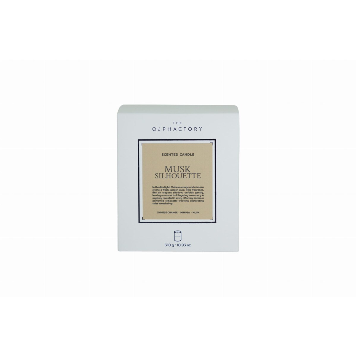 Świeca zapachowa 310 g, MUSK SILHOUETTE, White Insignia