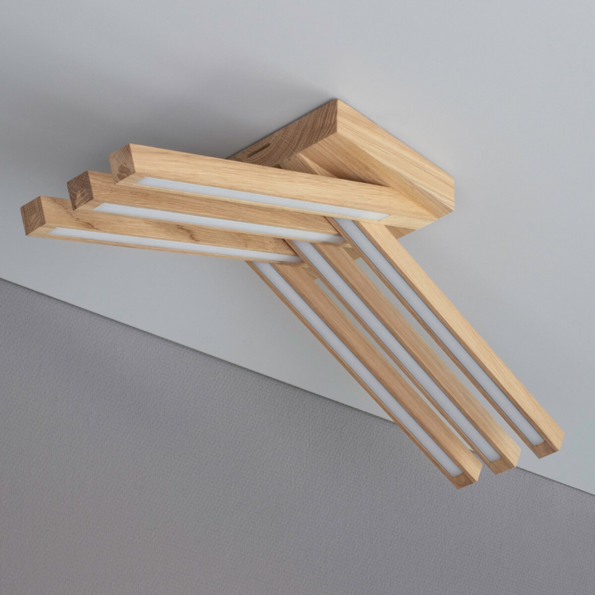 Drewniana Lampa Sufitowa BRITOP Lighting 6xLED 27W Dąb Olejowany FSC, Polski Producent, 1 szt.