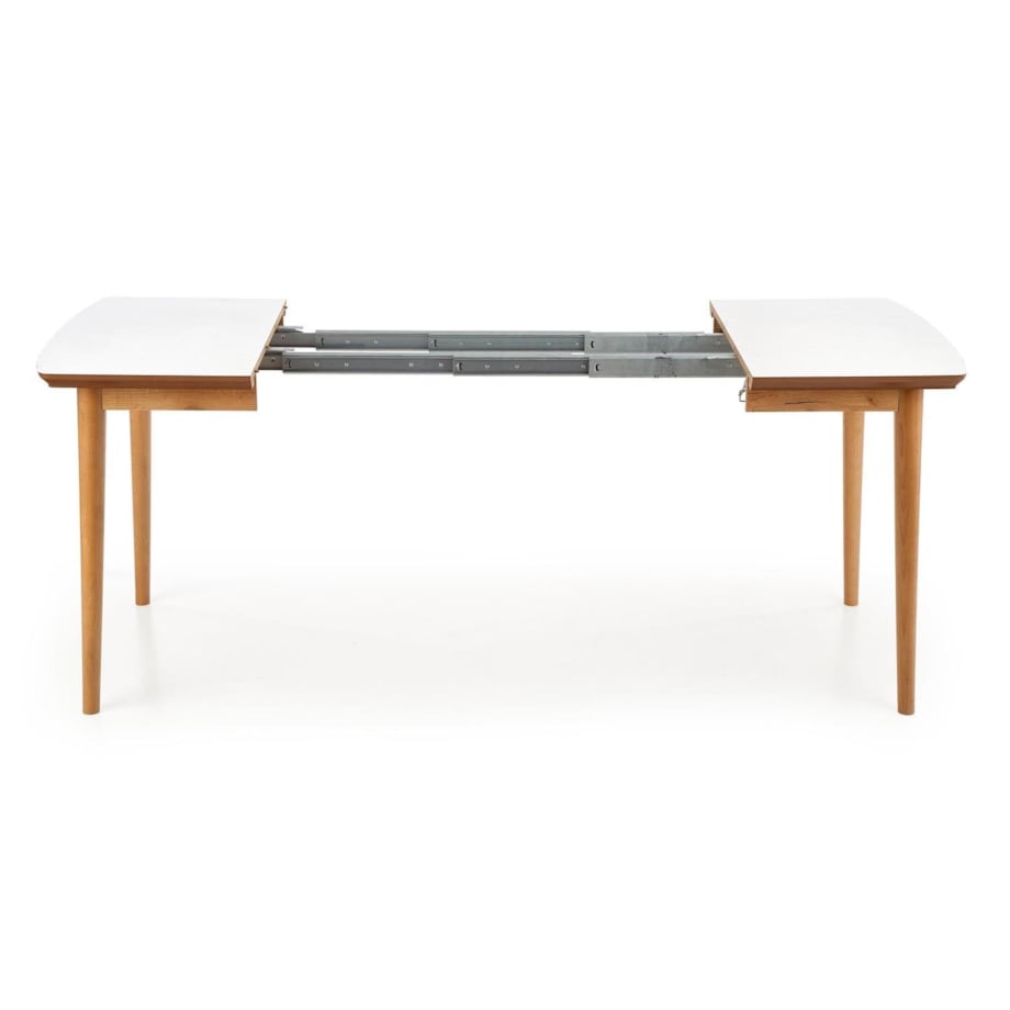 STÓŁ ROZKŁADANY Terra biały mat i dąb 90-190/80/75 cm