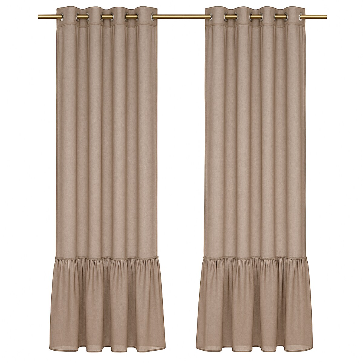 firana "pleat" z falbaną 140x250 cm