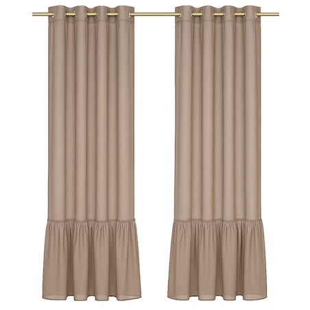 firana "pleat" z falbaną 140x250 cm