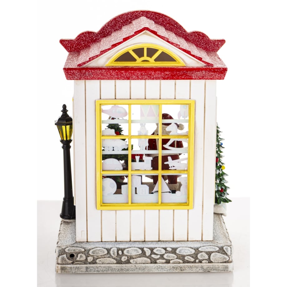 Dekoracja świąteczna CANDY SHOP 22,5x17x12,5 cm LED i pozytywką