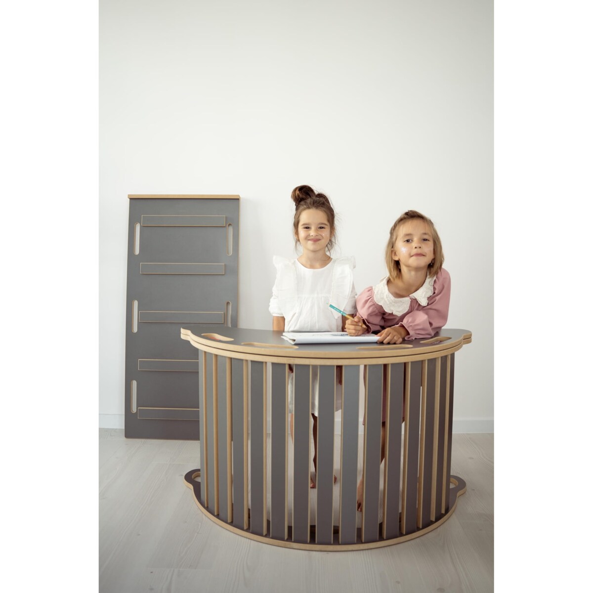 Blat do DUŻEGO bujaka montessori - szary