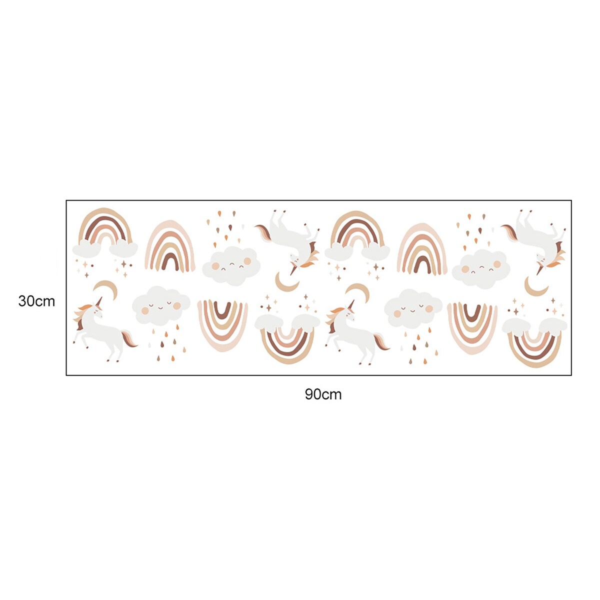 naklejki na ścianę do pokoju dziecka, sipo, jednorożce boho