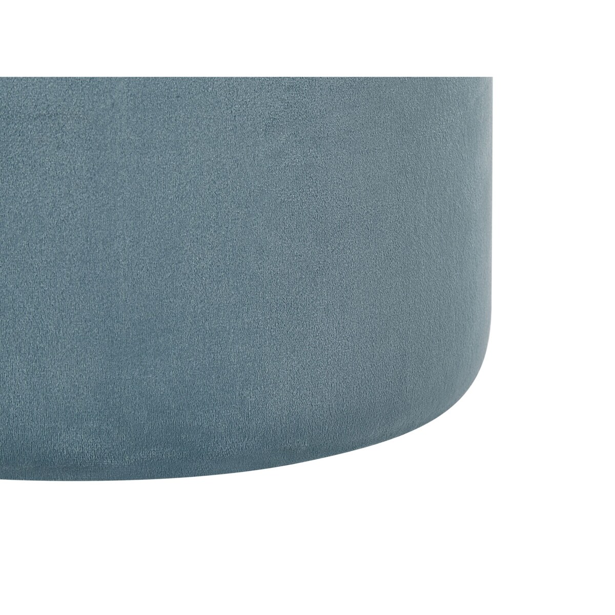 Zestaw 2 pufów ze schowkiem welurowy niebieski DORIS