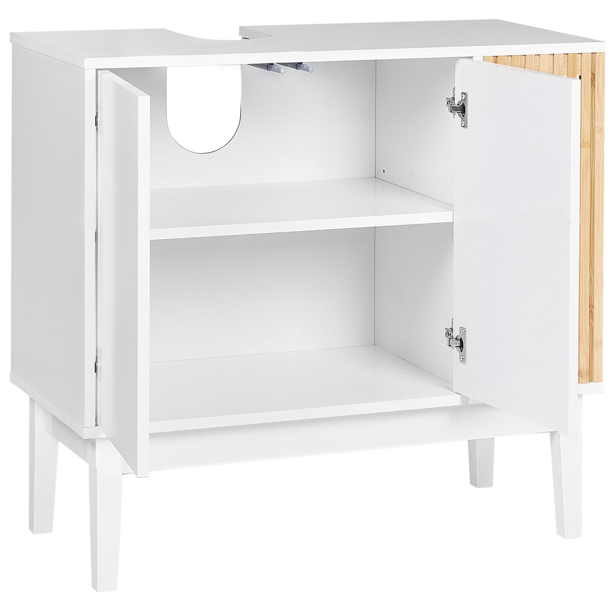 Szafka łazienkowa pod umywalkę NUBES 80 cm Biały