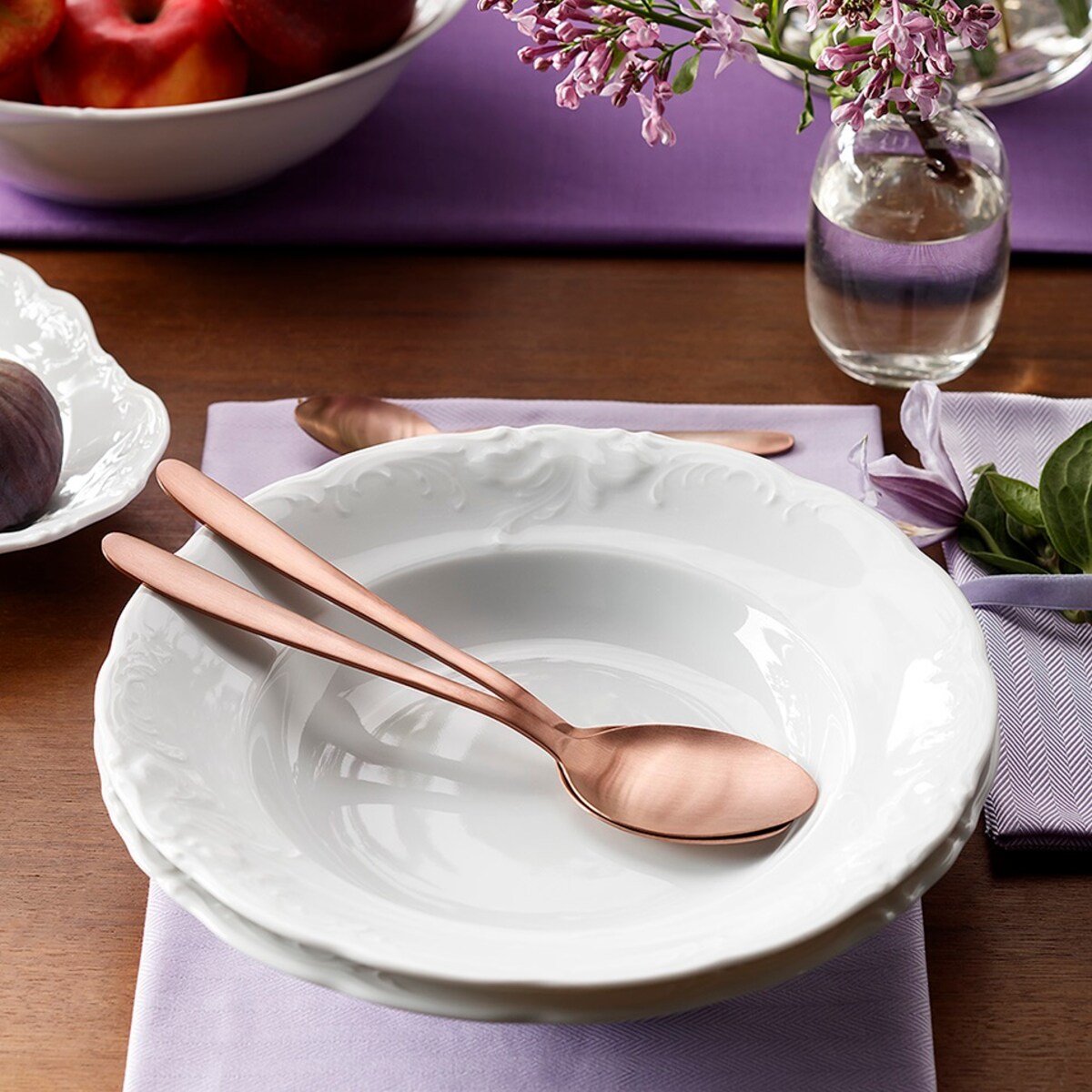 Talerz głęboki 22,5 cm Fryderyka Biała C001