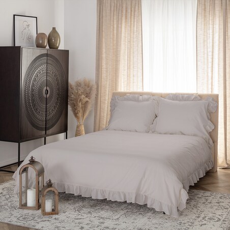 Pościel bawełniana 200x220cm opal grey, 220 x 200 cm